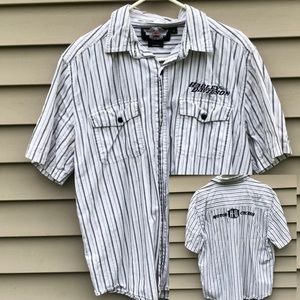 Harley Davidson Button Down Garage Tee